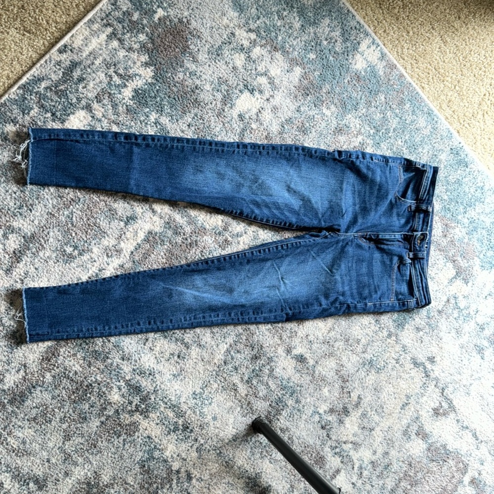 American Eagle Super Stretch Super Hi-Rise Jegging Crop Pangs Size 8!